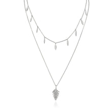 Load image into Gallery viewer, Silver Tropic Double Necklace
