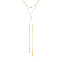 Load image into Gallery viewer, Gold Helix Lariat Necklace
