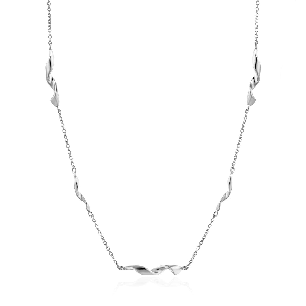 Silver Helix Necklace