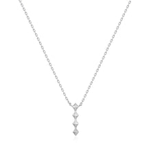 Load image into Gallery viewer, Silver Spike Drop Necklace
