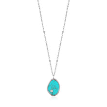 Load image into Gallery viewer, Silver Tidal Turquoise Necklace
