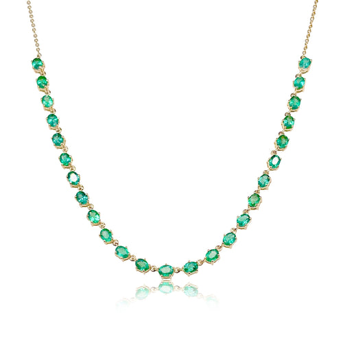 Emerald Tennis Necklace