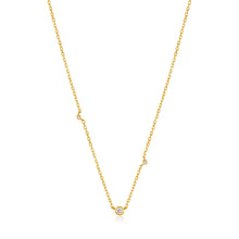 Load image into Gallery viewer, 14kt Gold Triple Natural Diamond Necklace
