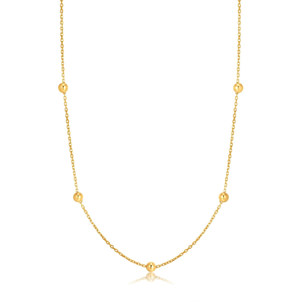 14kt Gold Beaded Necklace