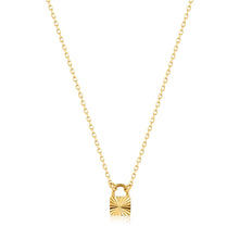 Load image into Gallery viewer, 14kt Gold Padlock Necklace

