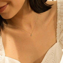Load image into Gallery viewer, B | Diamond Initial Charm Necklace Charms AURELIE GI 
