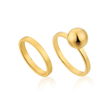 Load image into Gallery viewer, Gold Orbit Double Ring Set
