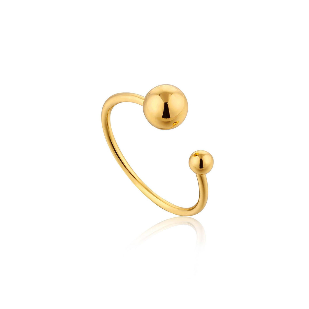 Gold Orbit Adjustable Ring