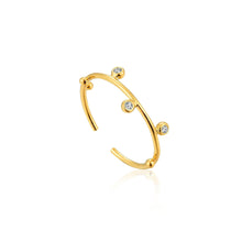 Load image into Gallery viewer, Gold Shimmer Stud Adjustable Ring
