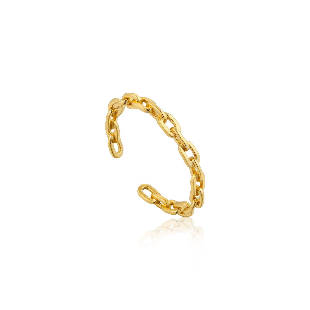 Gold Chain Adjustable Ring
