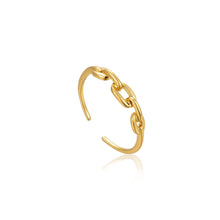 Load image into Gallery viewer, Gold Links Adjustable Ring
