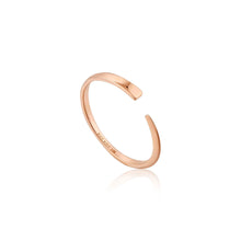 Load image into Gallery viewer, Rose Gold Geometry Flat Adjustable Ring
