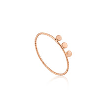 Load image into Gallery viewer, Rose Gold Texture Triple Disc Ring
