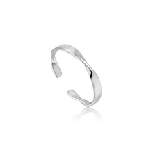 Load image into Gallery viewer, Silver Helix Thin Adjustable Ring
