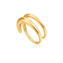 Load image into Gallery viewer, Gold Luxe Twist Adjustable Ring
