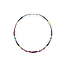Load image into Gallery viewer, Multicolor Rainbow Sapphire Beaded Bracelet
