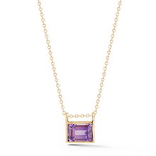 Load image into Gallery viewer, 14kt amethyst necklace
