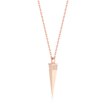 Load image into Gallery viewer, Diamond aztec pendant rose gold
