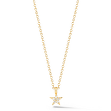 Load image into Gallery viewer, Yellow gold star necklace
