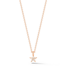 Load image into Gallery viewer, Rose gold Star Necklkace
