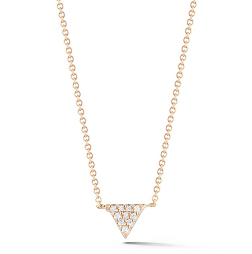 petite Diamond triangle necklace