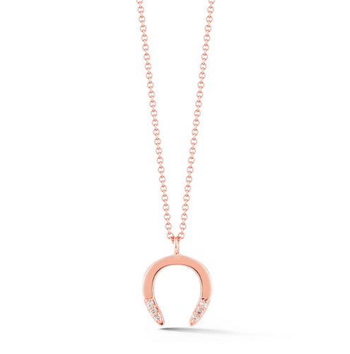 horseshoe diamond pendant