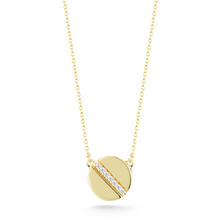 Load image into Gallery viewer, Diamond Token Yellow necklace
