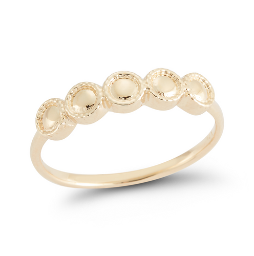 yellow gold stacker ring