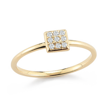 Load image into Gallery viewer, diamond pave stacker ring
