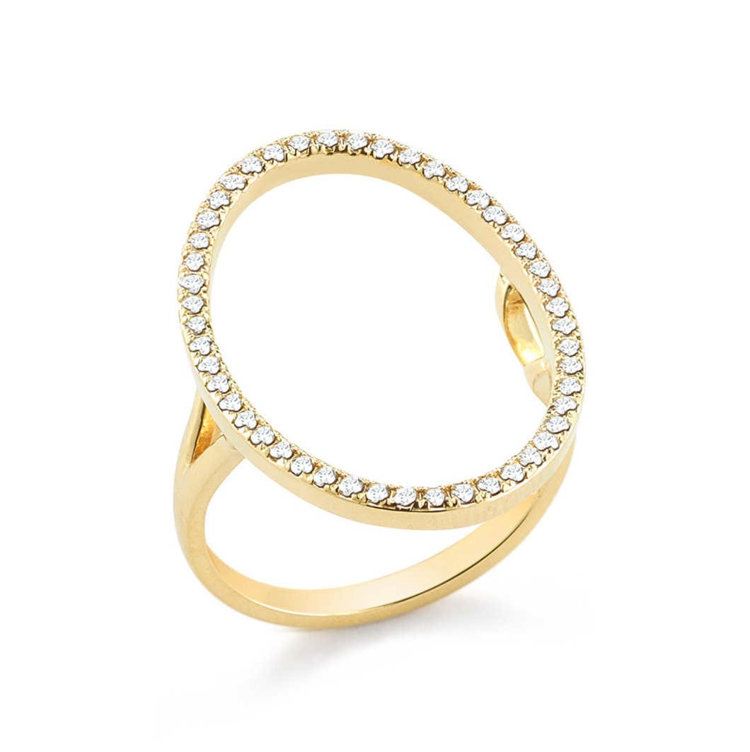 yellow oval diamond ring