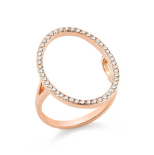 Load image into Gallery viewer, Rose gold oval ring
