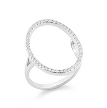 Load image into Gallery viewer, White gold oval ring
