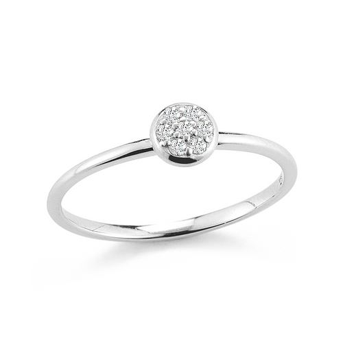 white gold stacker ring