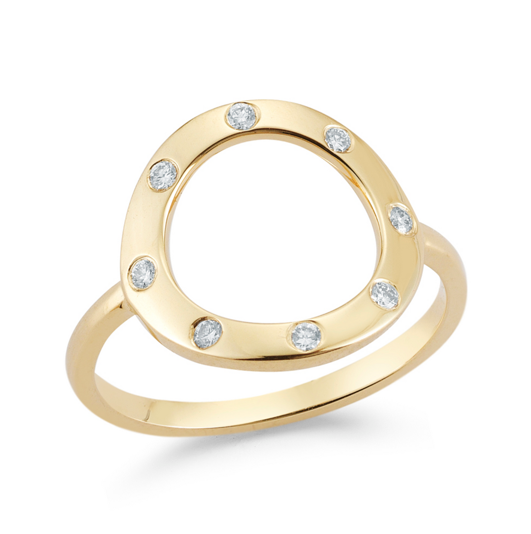 Diamond whitney ring