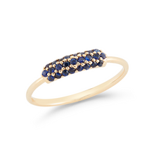 Load image into Gallery viewer, 14k sapphire stacker ring
