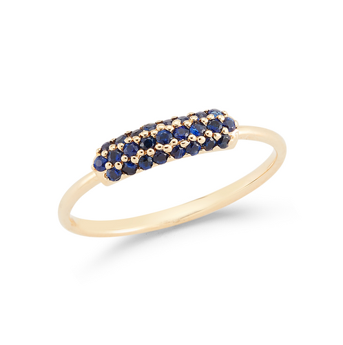 14k sapphire stacker ring