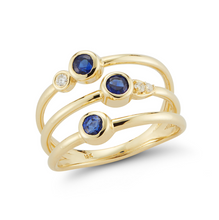 Load image into Gallery viewer, sapphire portia ring
