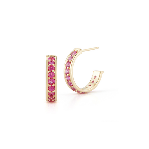 Pink Sapphire Earrings