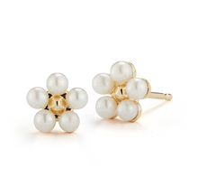 Load image into Gallery viewer, mini pearl earrings
