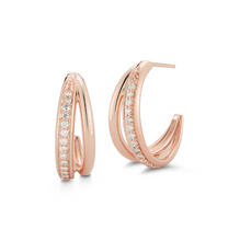 Load image into Gallery viewer, rose gold geneva earrings
