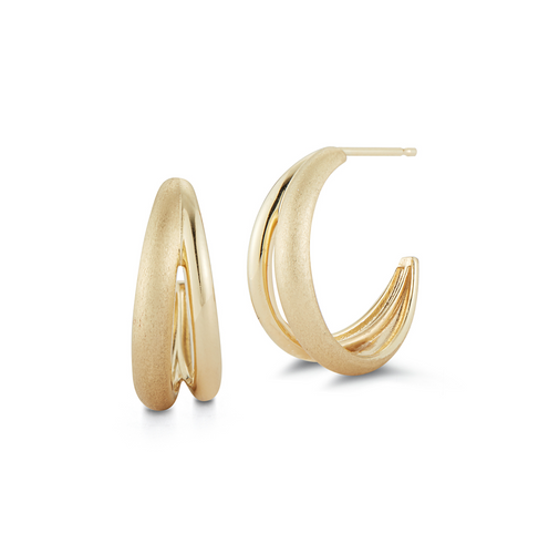 gold hoop earrings