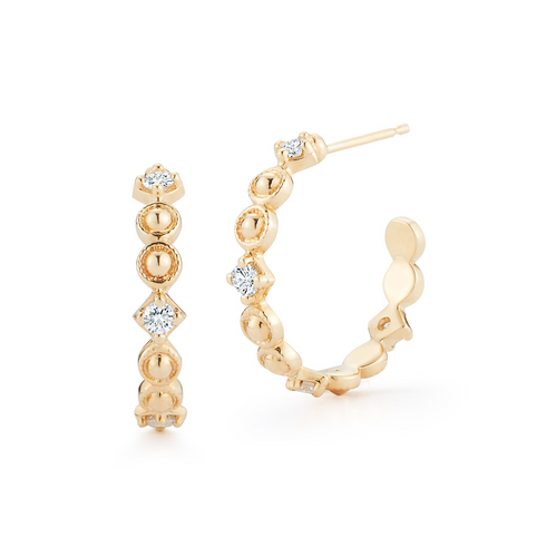 Diamond Greta hoops