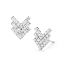 Load image into Gallery viewer, Priscilla earrings white gold
