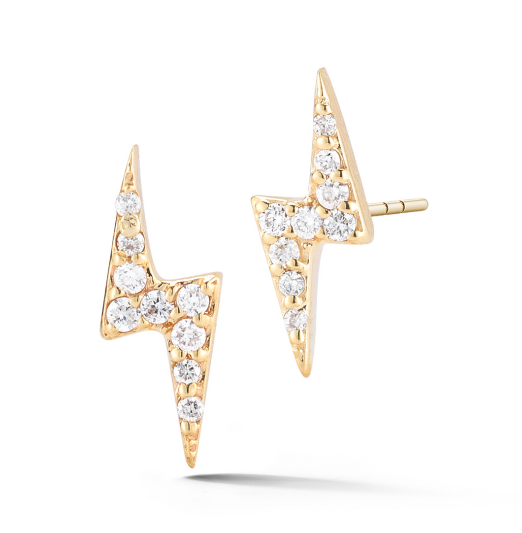 Bolt Diamond Earrings