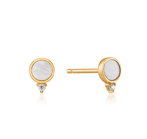 Silver Turquoise Stud Earrings