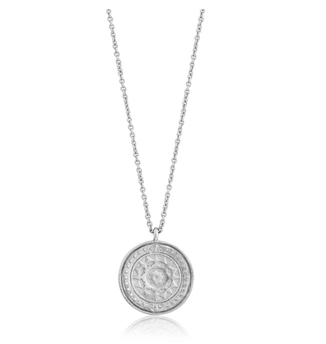 Silver Verginia Sun Necklace