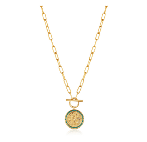 Gold Emperor T-bar Necklace