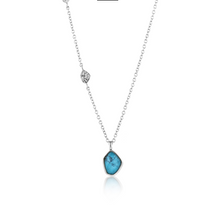 Load image into Gallery viewer, Turquoise Pendant Silver Necklace
