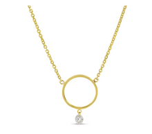 Load image into Gallery viewer, Dashing Diamonds Circle Necklace
