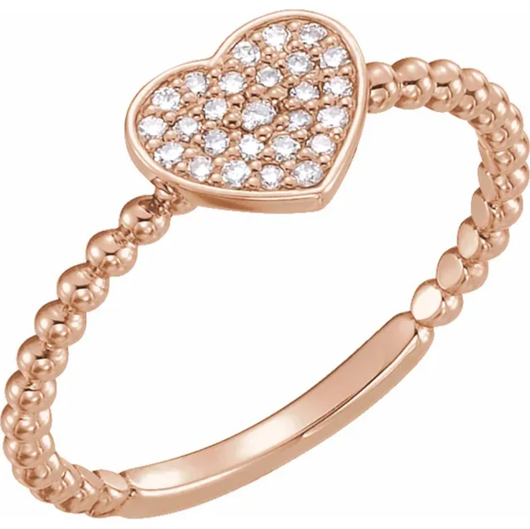 Diamond Heart Ring